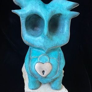 Bronze hand made owl